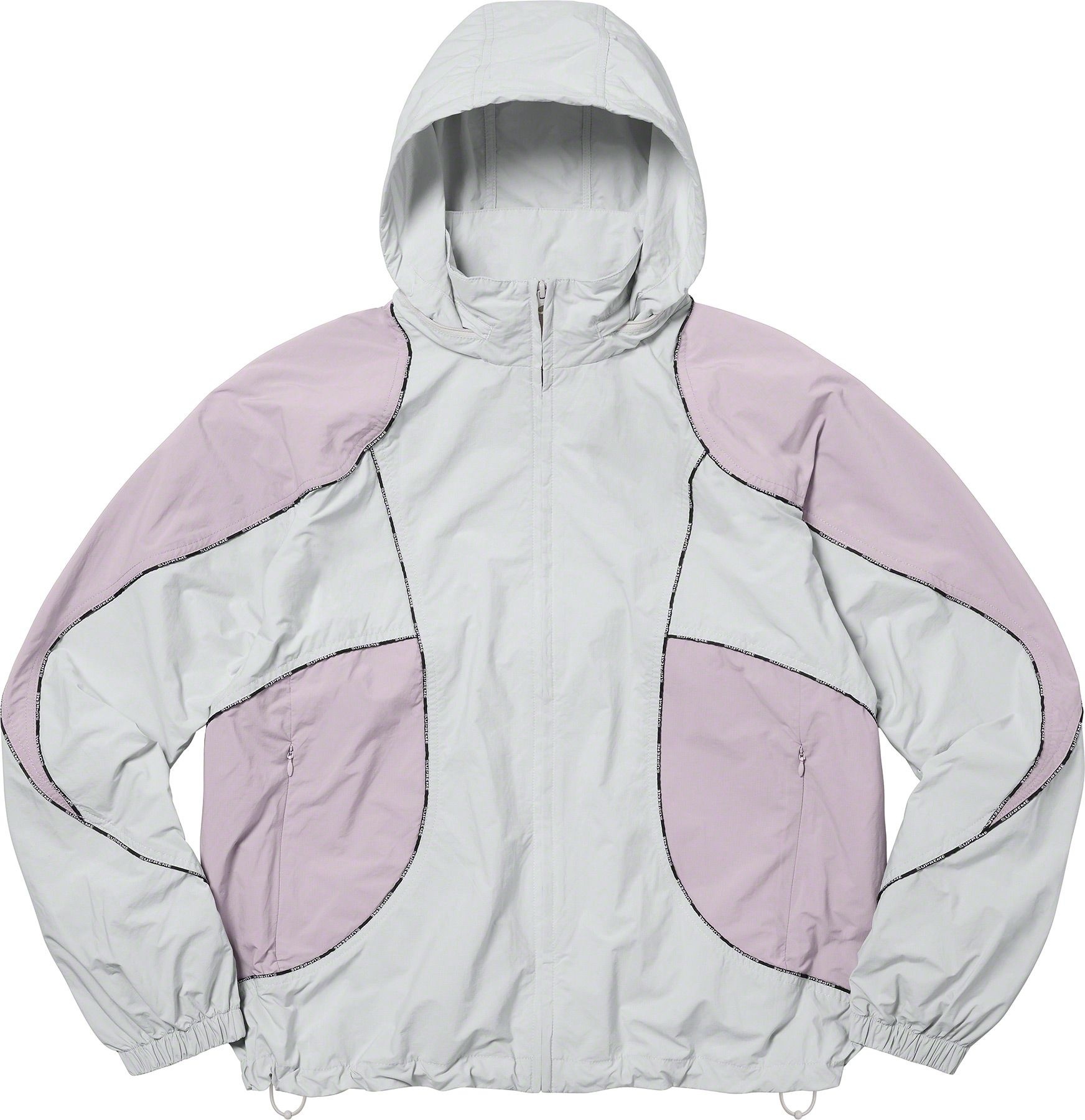 Logo Piping Hooded Track Jacket view 32